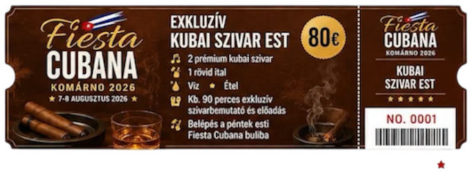 Exkluzív Kubai Szivar Est (80 €)