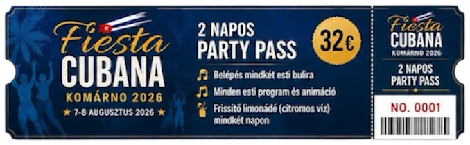 2 Napos Party Pass (32 €)